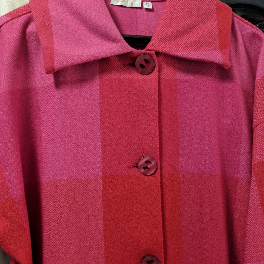Avoca Red and Pink Wool Jacket